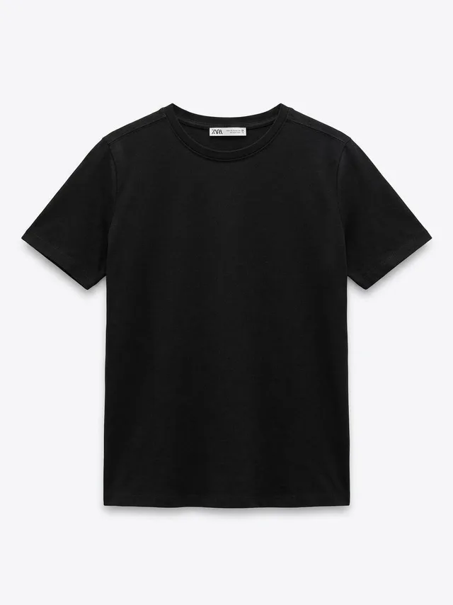 Чёрная футболка Zara