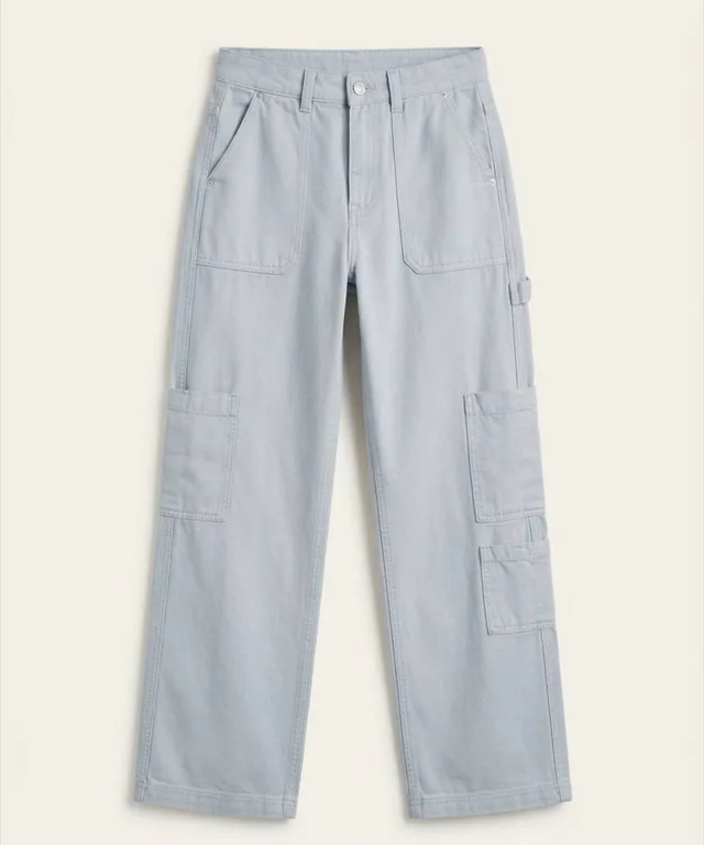 Светлые брюки-карго Bershka
