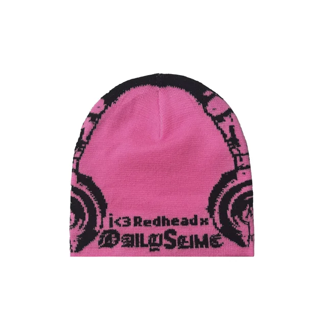 Шапка REDHEAD X DAILY SLIME HEADPHONES PINK