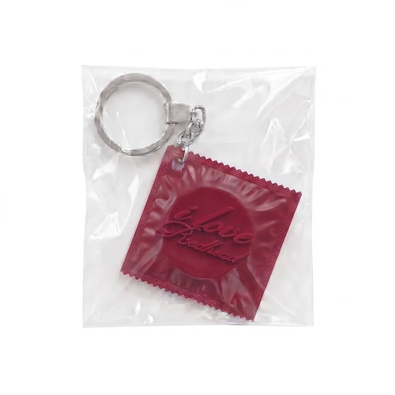 Брелок I LOVE REDHEAD CONDOM