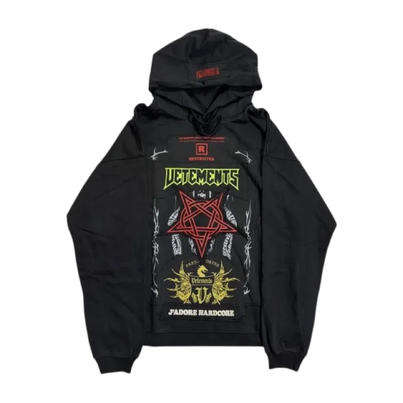 Худи Vetements Hardcore с цветным принтом
