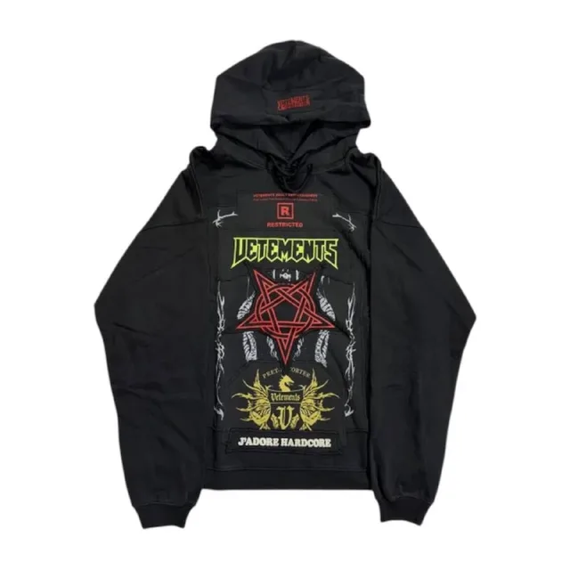 Худи Vetements Hardcore с цветным принтом