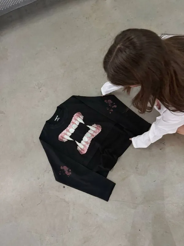 Лонгслив MIRARWEAR «УКУС» чёрный